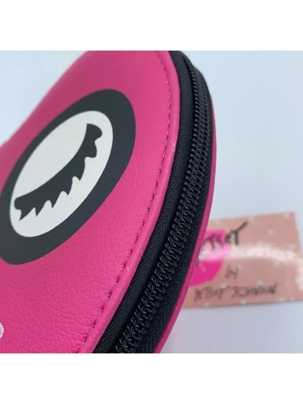 Betsey Johnson Eyes Face Heart Coin Purse Wristlet